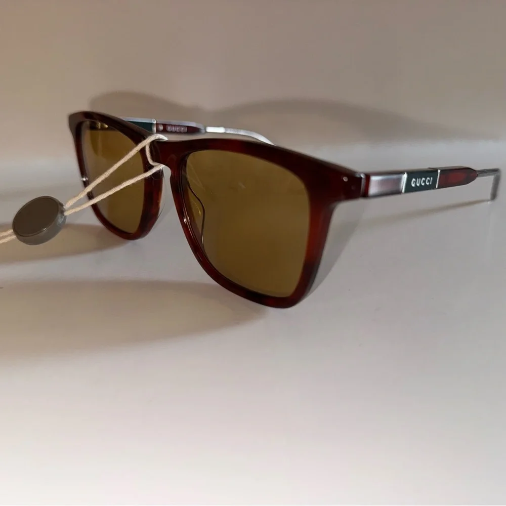 GUCCI Brown Square Sunglasses GG0843S 003 Unisex